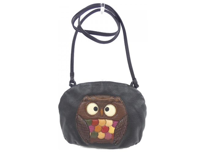 Autre Marque Borsa in pelle IBIZA Nero
