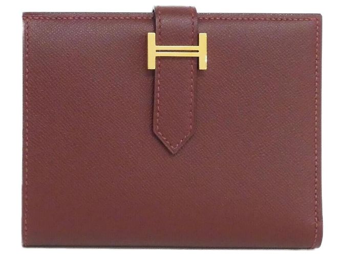 Béarn Hermès Hermes Bearn Compact Madame Wallet Brown