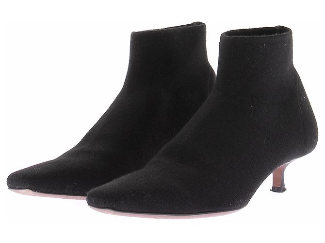 Autre Marque Schwarze Leder Stiefeletten NEOUS Größe 37