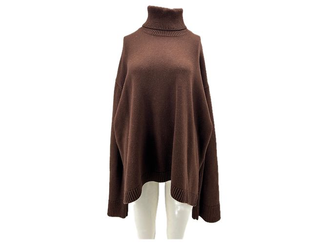 Autre Marque Pull col roulé marron