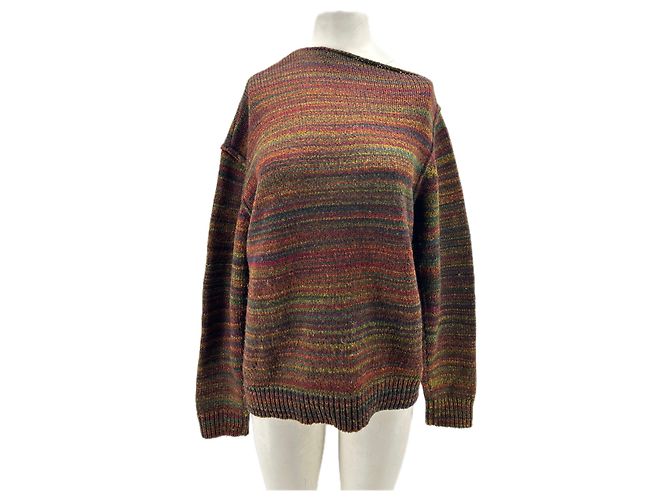Zadig & Voltaire Mehrfarbiger Wollpullover Braun 