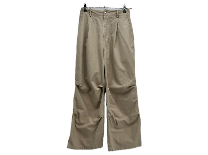 Autre Marque Pantalones de algodón beige INSTANTFUNK