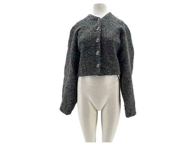 Rotate Jacke aus Wolle Grau