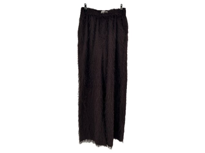 Autre Marque Braune Hose mit Fransen