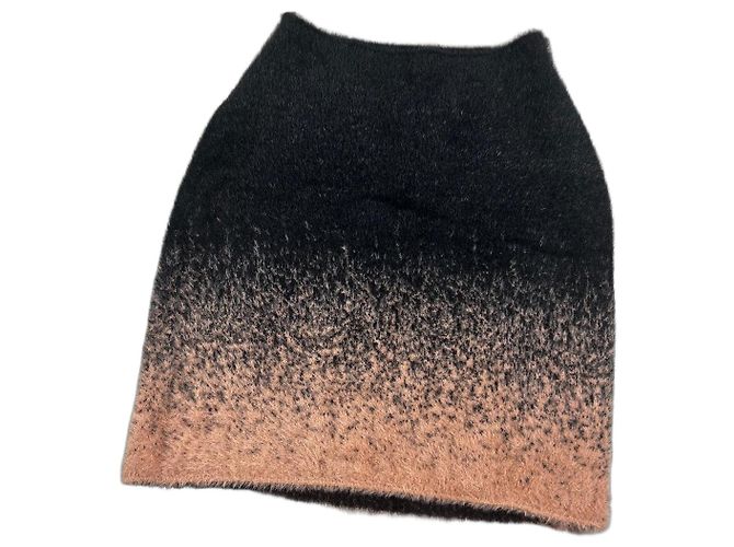 Autre Marque Gonna corta sfumata Ottolinger nera e pesca Nero