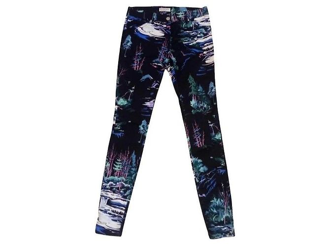 Balenciaga Vaqueros Skinny Estampados Rosa Blanco Verde Azul claro Azul oscuro
