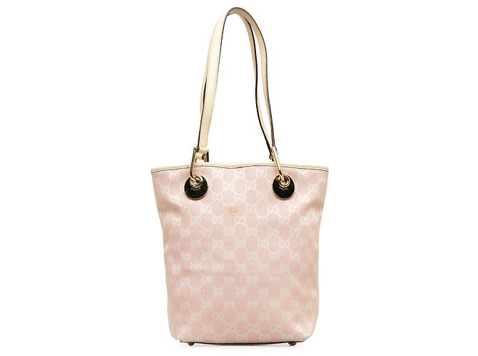 Bolso Tote Eclipse de lona GG rosa de Gucci