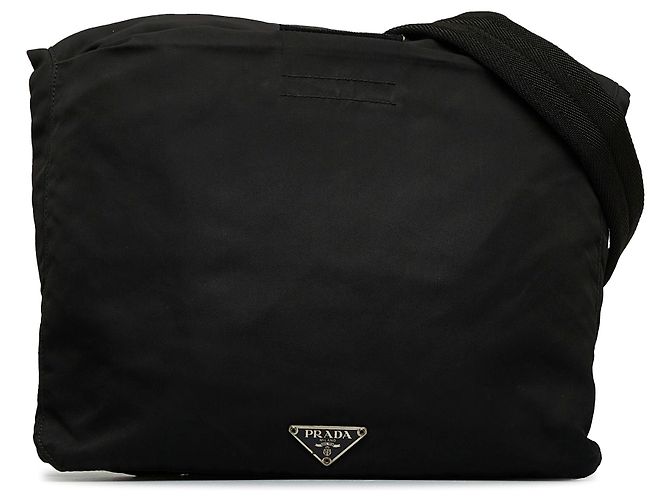 Bolsa Messenger Prada Black Tessuto Preto