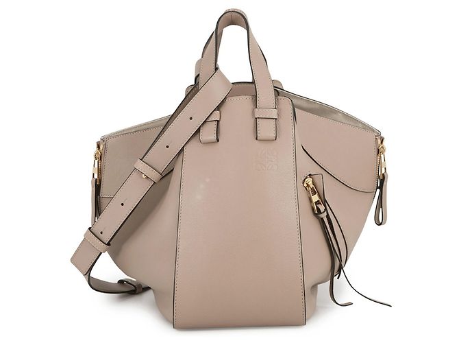 Borsa a tracolla Loewe Hammock Small in pelle Beige