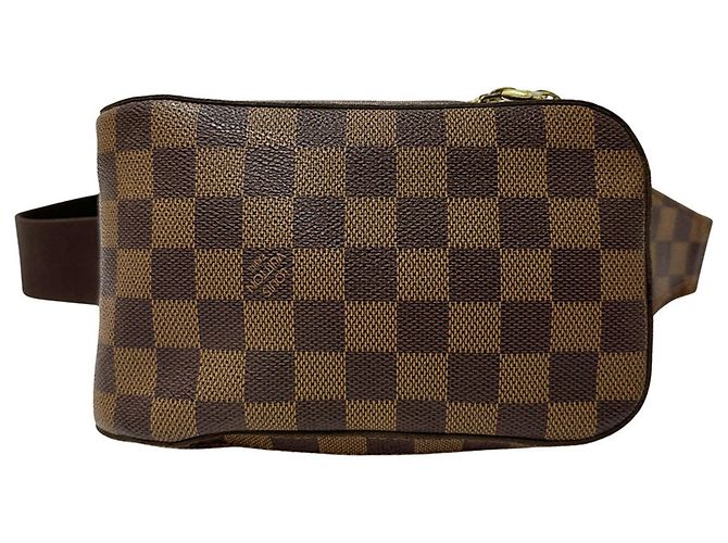 Louis Vuitton Damier Canvas Handbag Brown