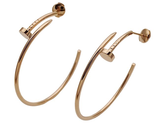 Anello e orecchini Juste un Clou in oro rosa Cartier D'oro