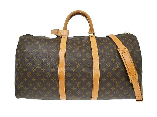 Louis Vuitton Keepall Bandouliere Monogram Canvas 55 Marron