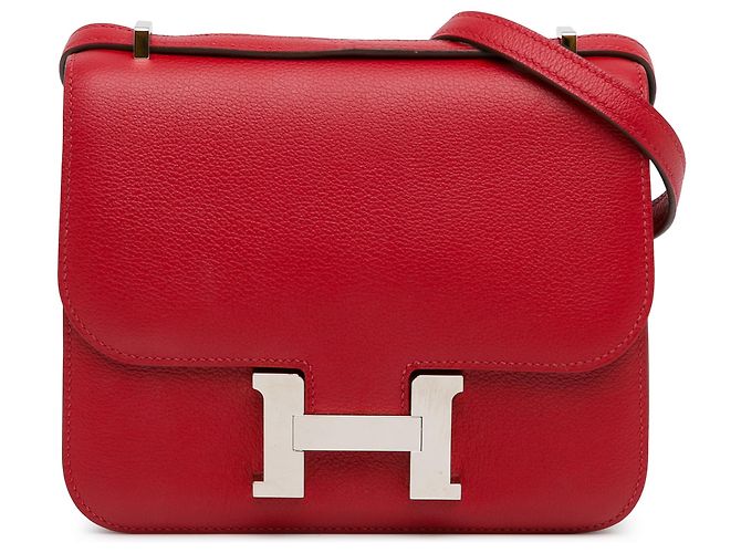 Hermès Red Mini Evercolor Constance 18 Rouge