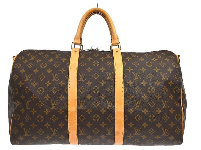 Louis Vuitton Keepall Bandouliere Monogram Canvas 50 Brown