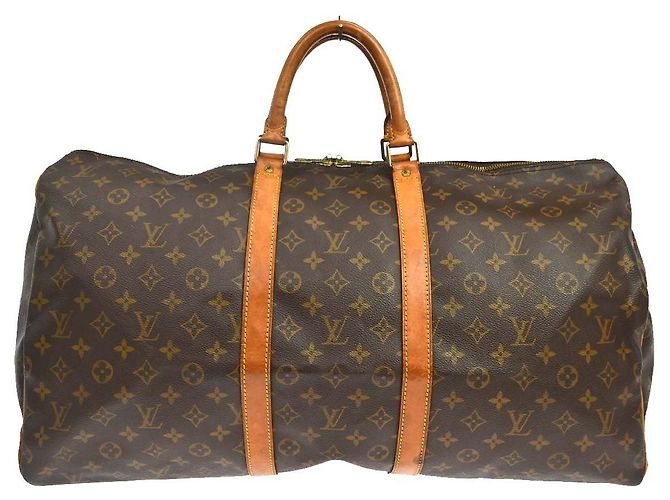 Louis Vuitton Keepall Monogram Canvas 55 Marrom
