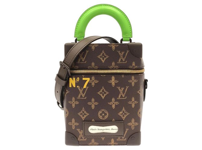 Bolsa Louis Vuitton Monogram Vertical Box Trunk Marrom