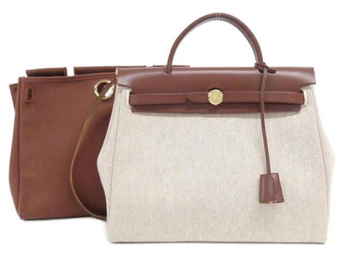 Hermès Bolsa Hermes Herbag PM Marrom