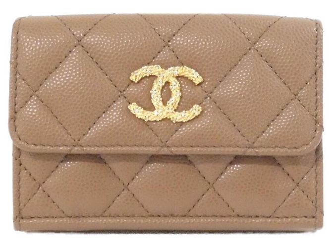 Cartera Chanel AP5075 Tri-Fold Beige