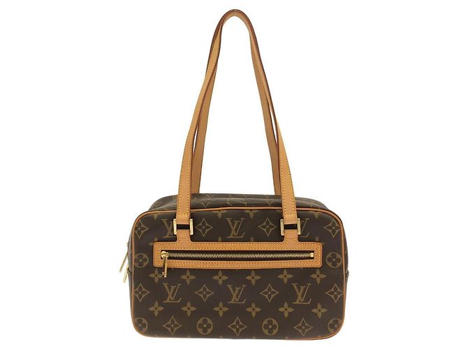 Borsa a Spalla Louis Vuitton Monogram Cite MM M51182 Marrone