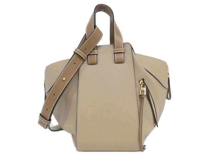 Borsa a Spalla Loewe Hammock Small Beige Sabbia