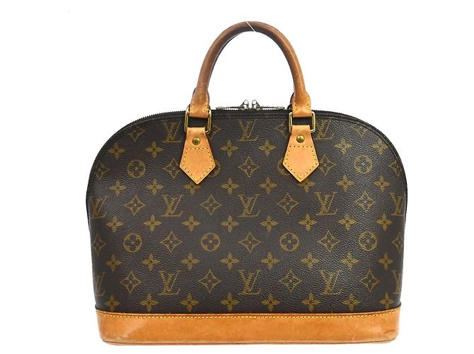 Sac à main Louis Vuitton Alma Monogram Canvas PM Marron