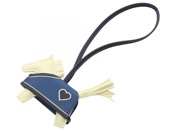 Hermès Hermes Rodeo PM Robeo Coeur Charm Blu Giallo Blu navy