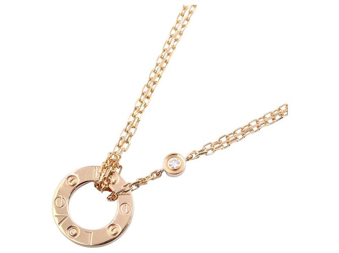 Collar Cartier Love Circle Dorado