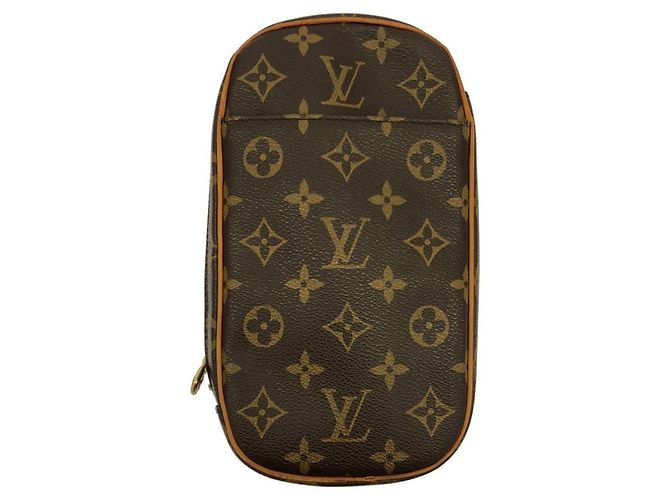 Louis Vuitton Monogram Pochette Gange M51870 Borsa a Spalla Marrone