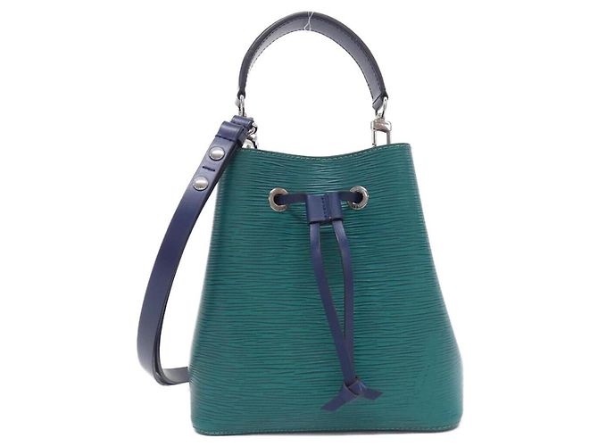 Néonoé Bolsa de Ombro Louis Vuitton Epi Neo Noe BB Verde Verde claro Azul escuro