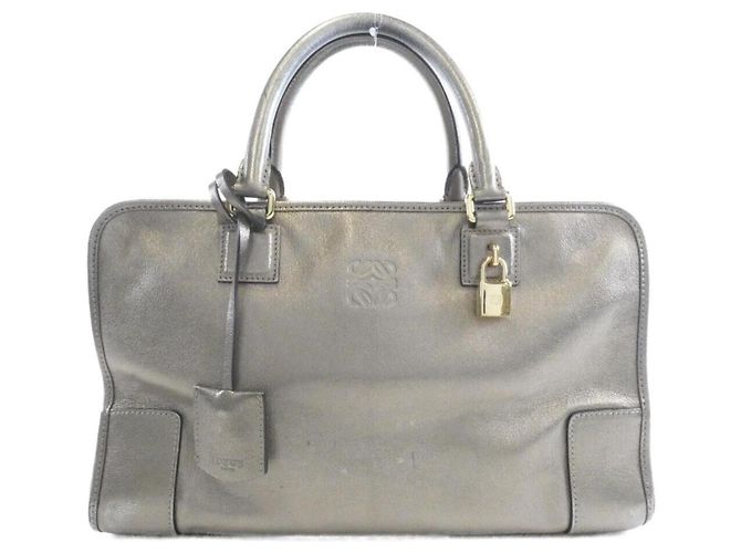 Bolsa Loewe Amazona Marrom Bronze