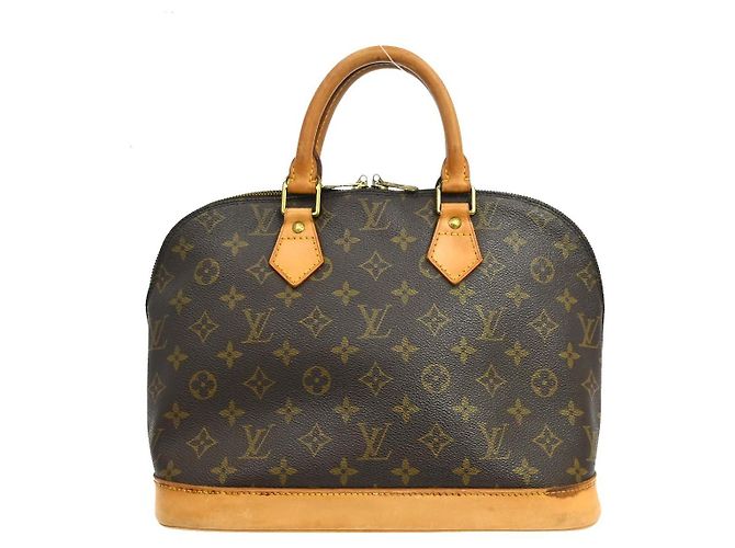 Louis Vuitton Alma Monogram Canvas PM Marrone