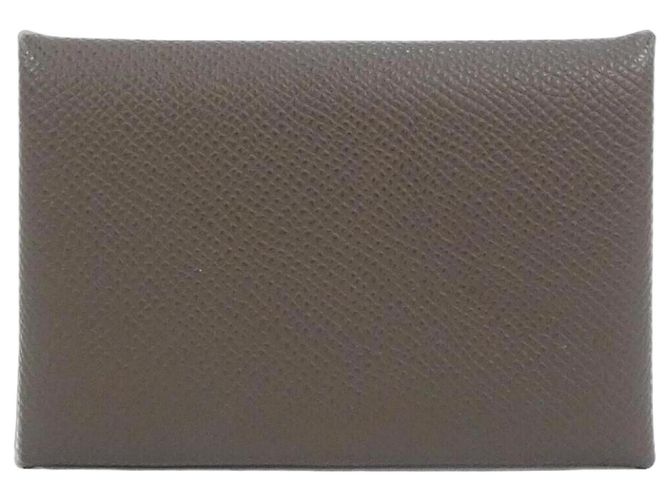 Hermès Calvi Kartenetui Hermes Braun