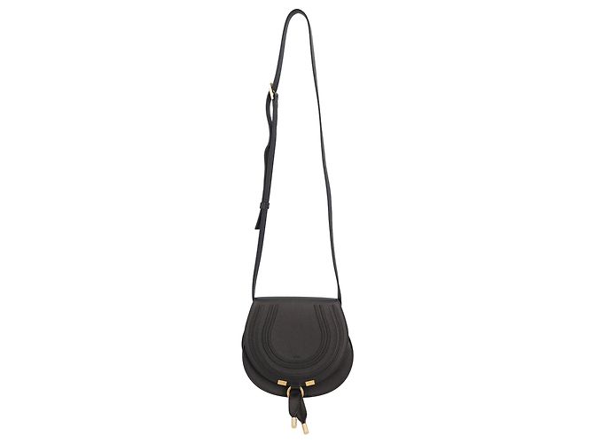 Borsa Saddle Marcie Small Chloé Nera Nero 