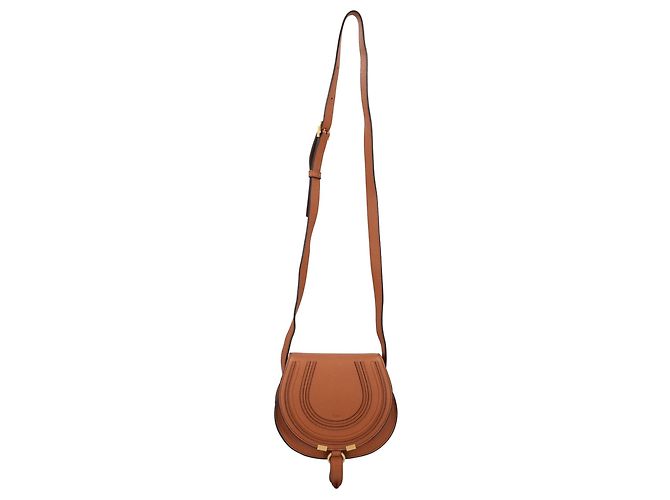 Bolso Marcie Small Saddle Bag Chloé Marrón Castaño