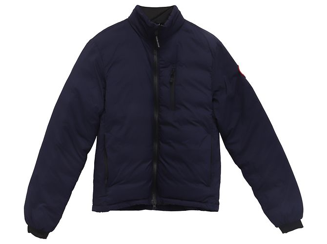 Canada Goose Lodge Jacket in Navy Blue Polyamide