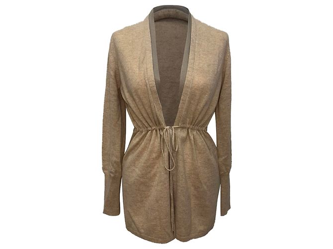 Loro Piana Cardigan mit Taillierung aus beigem Kaschmir