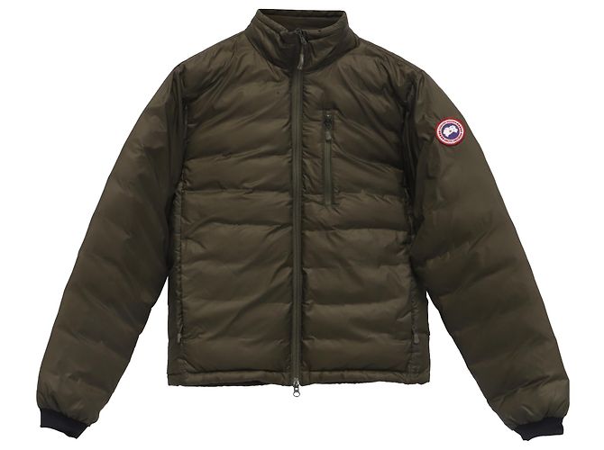 Jaqueta Canada Goose Lodge Packable Quilted Ripstop em nylon verde