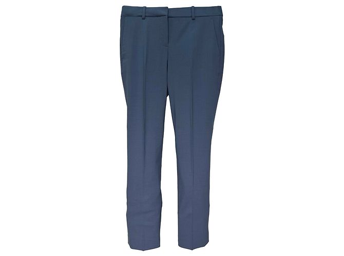 Pantalones Theory en lana azul marino