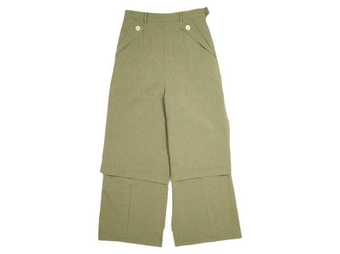 Autre Marque RBS Ray BEAMS Layered Worsted Polyester Pants Brown