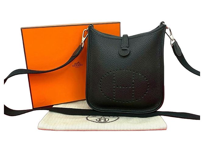 Hermès Borsa a tracolla Hermes Evelyne TPM Clemence Nero 