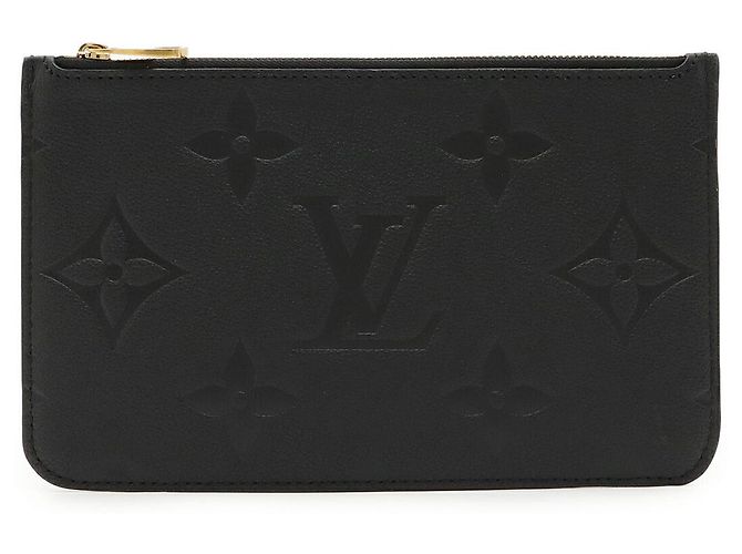 Louis Vuitton Neverfull Monogram Empreinte Pouch Schwarz
