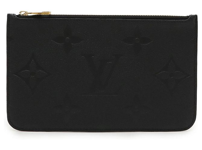 Louis Vuitton Neverfull Monogram Empreinte Pouch Black