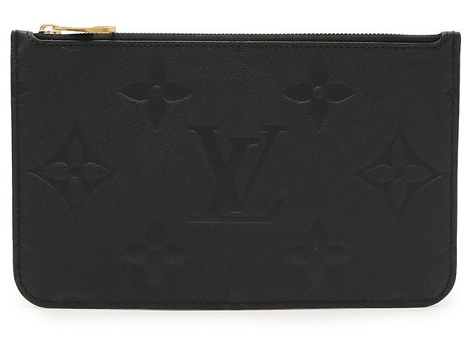 Louis Vuitton Neverfull Monogram Empreinte Pouch Black