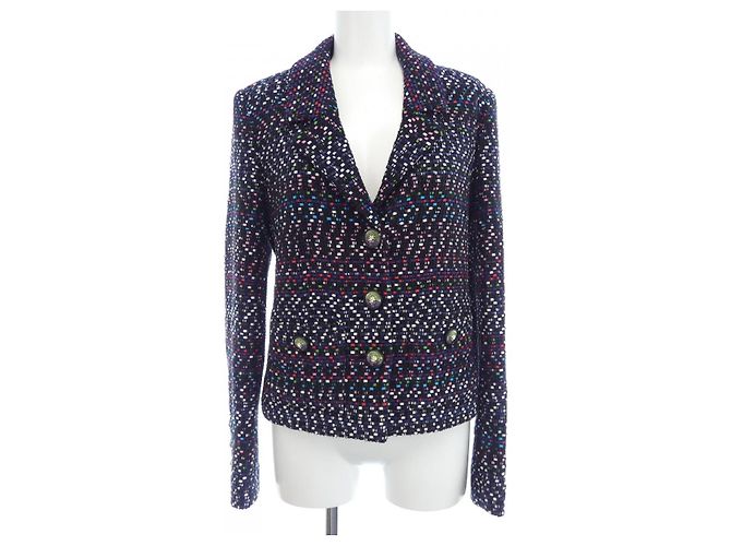 Timeless Giacca Chanel Nero Bianco Blu