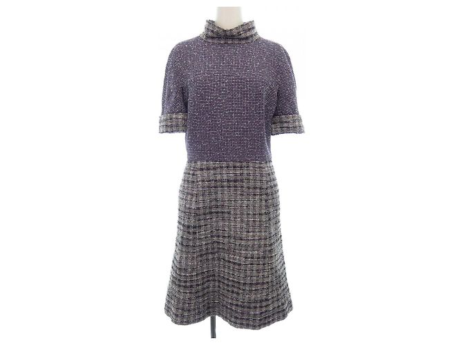 Timeless Chanel Kleid Lila Dunkelviolett