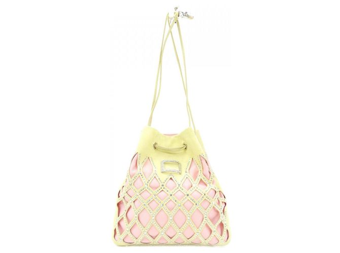 Borsa QUEENY Roger Vivier Argento Rosa Giallo