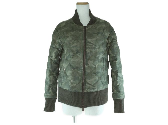 Autre Marque Blouson TATRAS acolchoado de lã e seda Verde
