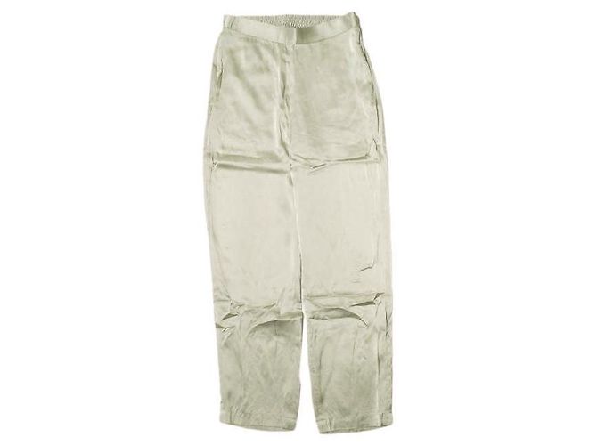 Autre Marque H BEAUTY&YOUTH SILK Easy Pants Marrone Metallico