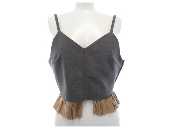 Autre Marque Canotta Ameri VINTAGE Marrone