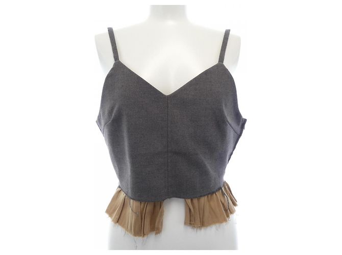 Autre Marque Débardeur Ameri VINTAGE Marron
